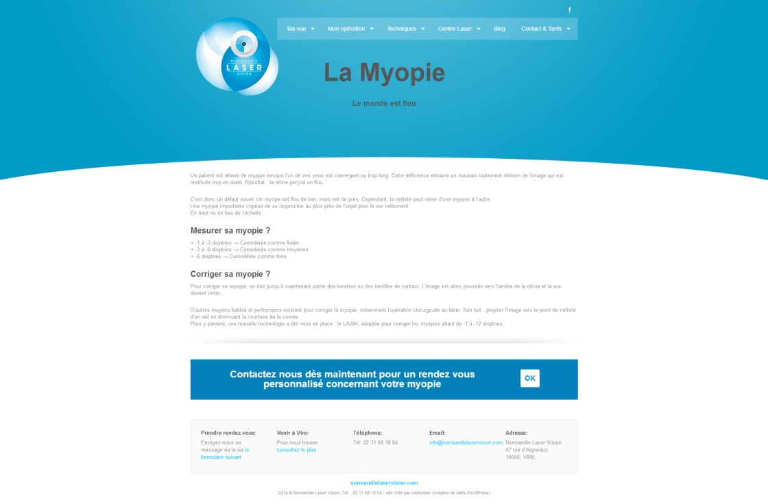 Normandie Laser Vision -  page Myopie